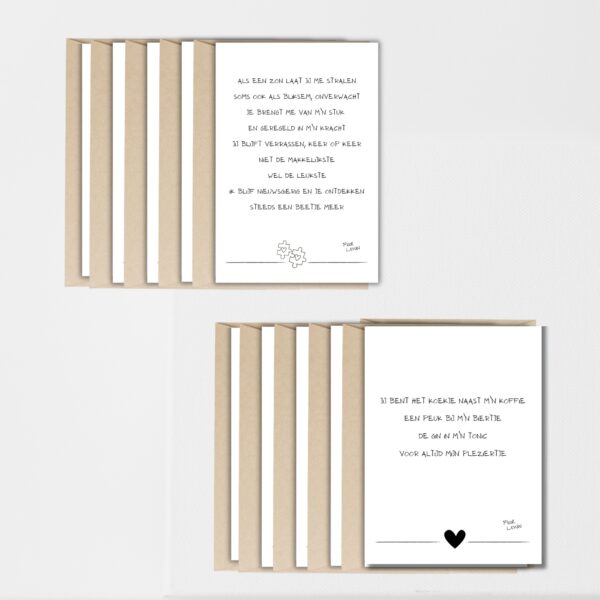 Kaartenset - 10 kaarten naar keuze