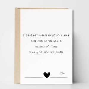 Koekje bij de koffie