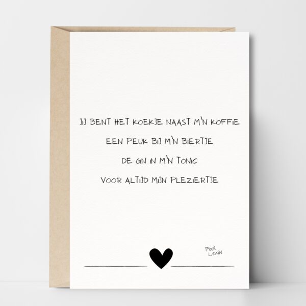 Koekje bij de koffie